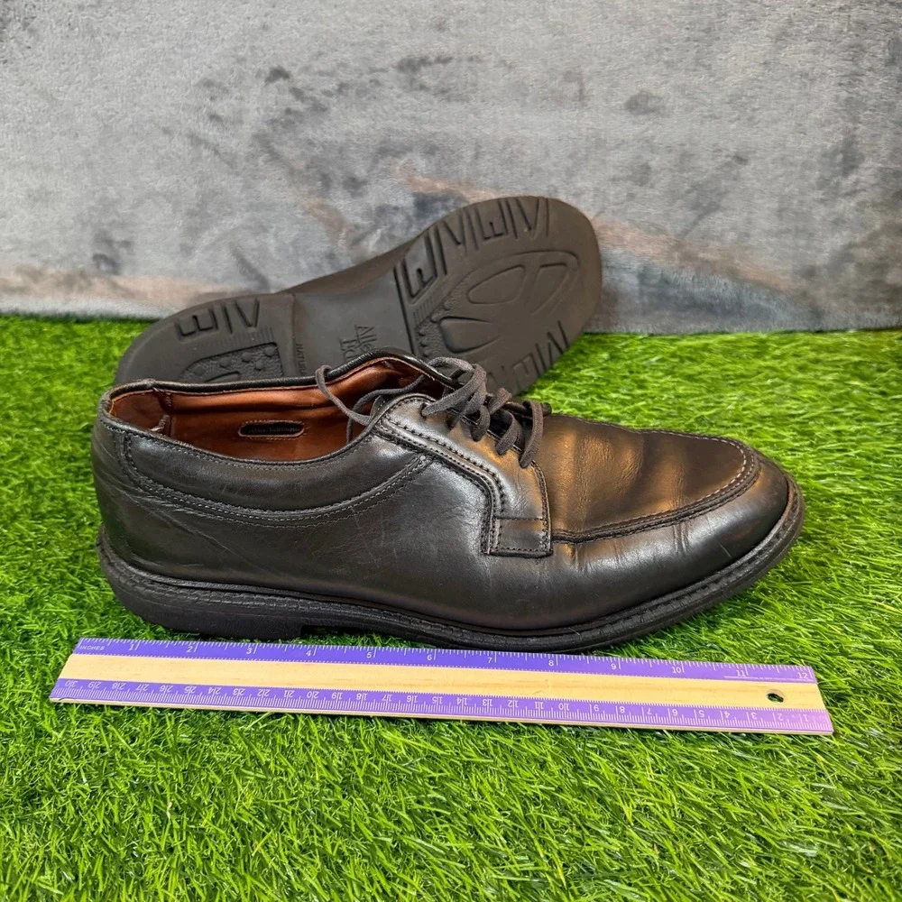 Allen Edmonds Wilbert Oxford Shoes Mens Size 11 Black Leather Split Toe‎ Derby